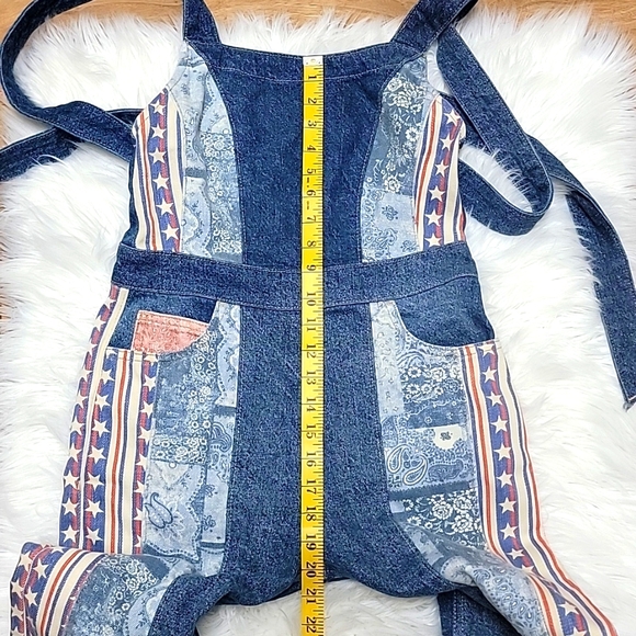 NWOT  | Free People We The Free | Dallas Americana Denim Jumpsuit - Picture 11 of 14